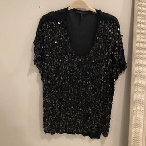 Black sequin shirt or dress